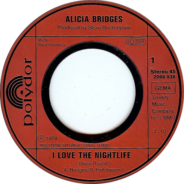 Alicia Bridges : I Love The Night Life (7", Single)
