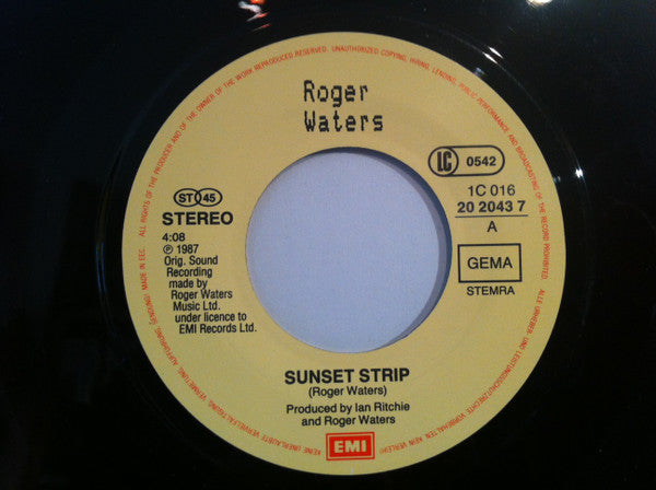 Roger Waters : Sunset Strip (7", Single)