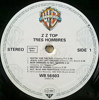 ZZ Top : Tres Hombres (LP, Album, RE)