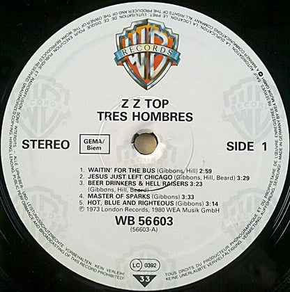 ZZ Top : Tres Hombres (LP, Album, RE)