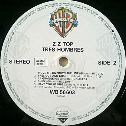 ZZ Top : Tres Hombres (LP, Album, RE)
