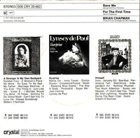 Brian Chapman : Save Me (7", Single)
