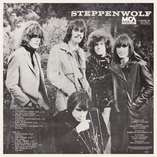 Steppenwolf : Steppenwolf (LP, Album, RP)