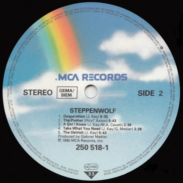 Steppenwolf : Steppenwolf (LP, Album, RP)