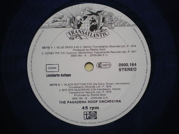 The Pasadena Roof Orchestra : Klassiker Zum Trinken & Hören Nr.I (12", Maxi, Ltd, Blu)