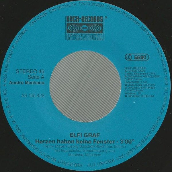 Elfi Graf : Herzen Haben Keine Fenster (7", Single, RE)