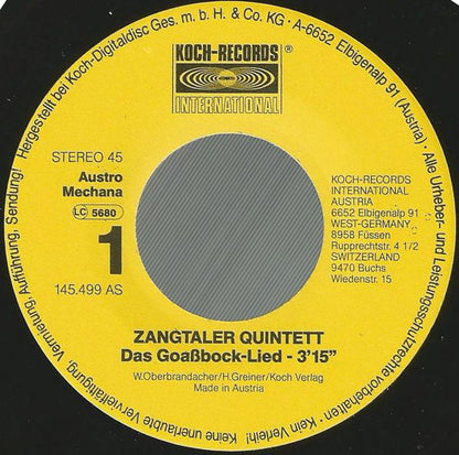 Zangtaler Quintett : Das Goassbock-Lied (7", Single)