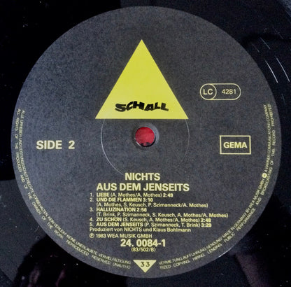 Nichts : Aus Dem Jenseits (LP, Album)