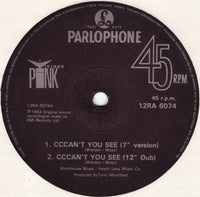 Vicious Pink : Cccan't You See...(Version) (12", Single)