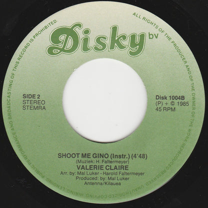Valerie Claire : Shoot Me Gino (7", Single)