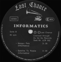 Informatics : Accidents In Paradise (12", EP, RE, RP, EfA)