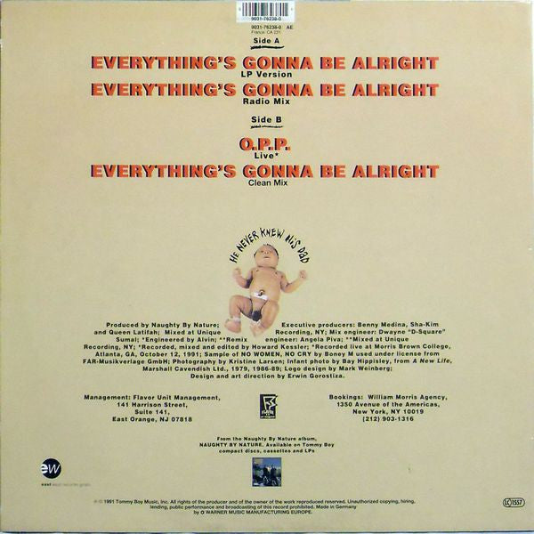 Naughty By Nature : Everything's Gonna Be Alright (12")