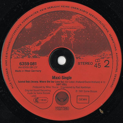 Soft Cell : Tainted Love / Where Did Our Love Go (12", Maxi, Red)