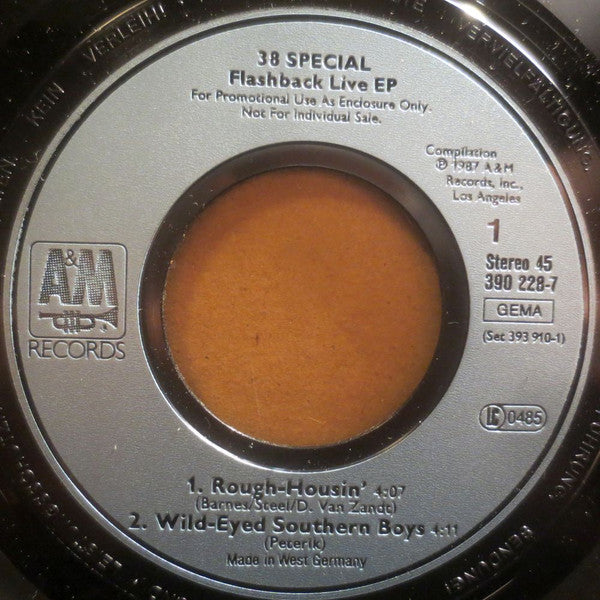 38 Special (2) : Flashback Live EP (7", EP, Promo)
