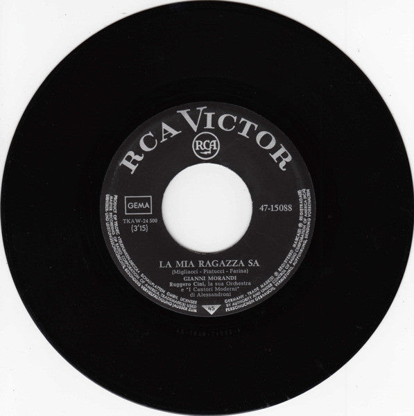 Gianni Morandi : Jl Giocattolo / La Mia Ragazza Sa (7", Single)