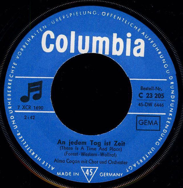 Alma Cogan : Lass Nicht Soviel Zeit Vergehn (7", Single)