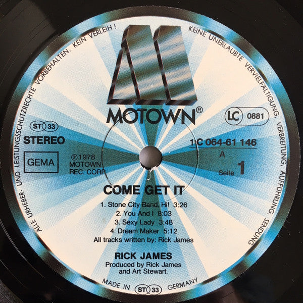 Rick James : Come Get It! (LP, Album)