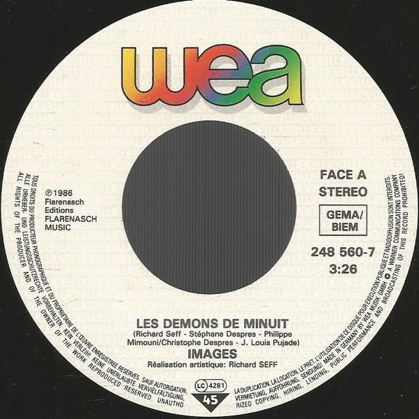 Images : Les Démons De Minuit (7", Single)