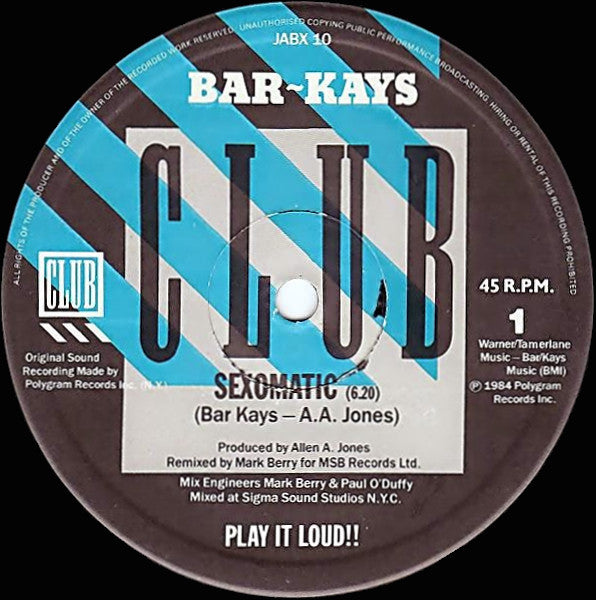Bar-Kays : Sexomatic (12", Single)