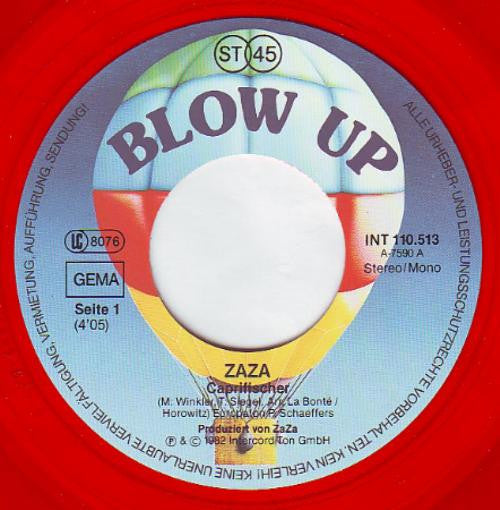 Za Za : Caprifischer (7", Single, Red)