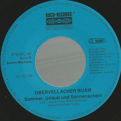 Obervellacher Buam : Disco-Party (7", Single)