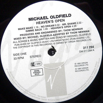 Michael Oldfield* : Heaven's Open (LP, Album)