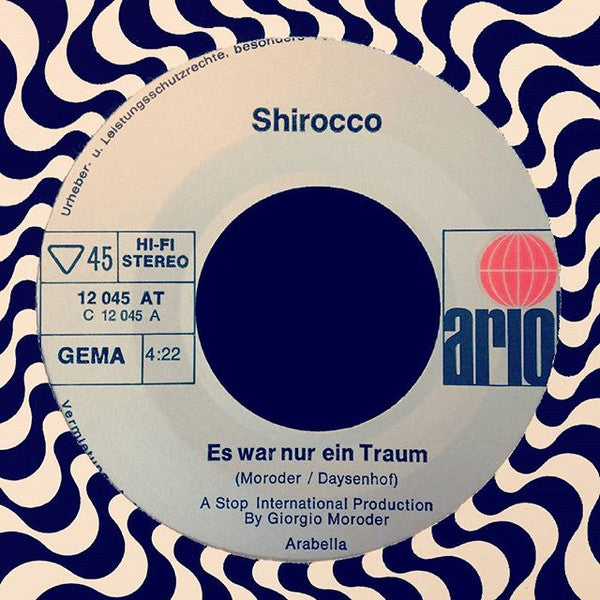Shirocco : Es War Nur Ein Traum (7", Single)