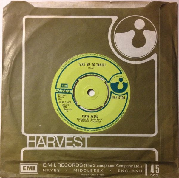 Kevin Ayers : Caribbean Moon (7", Single, RE)