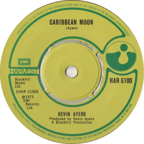 Kevin Ayers : Caribbean Moon (7", Single, RE)