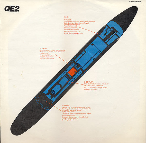 Mike Oldfield : QE2 (LP, Album, Swi)