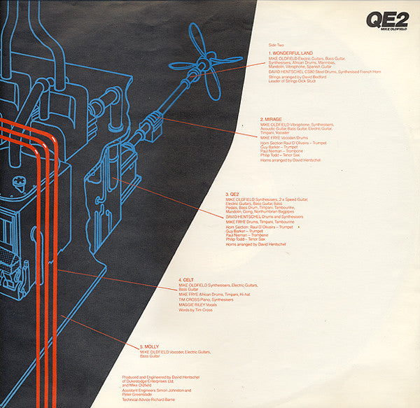 Mike Oldfield : QE2 (LP, Album, Swi)