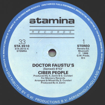 Ciber People* : Doctor Faustu's (12")