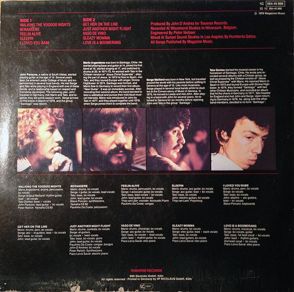 Santiago (9) : Walking The Voodoo Nights (LP, Album)