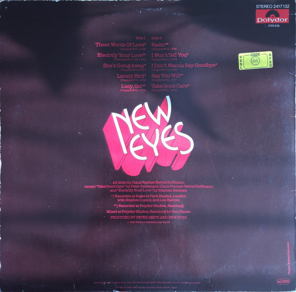 The New Eyes : New Eyes (LP, Album)
