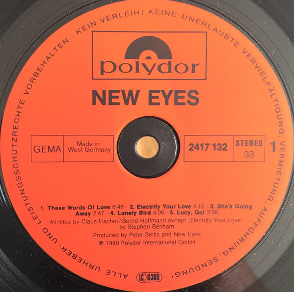The New Eyes : New Eyes (LP, Album)