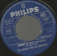 Paul Mauriat And His Orchestra : L'amour Est Bleu (7")