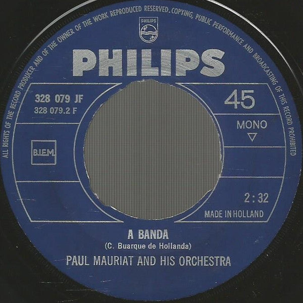 Paul Mauriat And His Orchestra : L'amour Est Bleu (7")