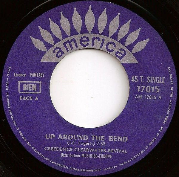 Creedence Clearwater Revival : Run Through The Jungle / Up Around The Bend (7", Single)