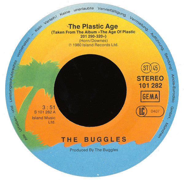 The Buggles : The Plastic Age (7", Single)