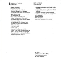 Yoko Ono : Walking On Thin Ice - For John (7", Spe)