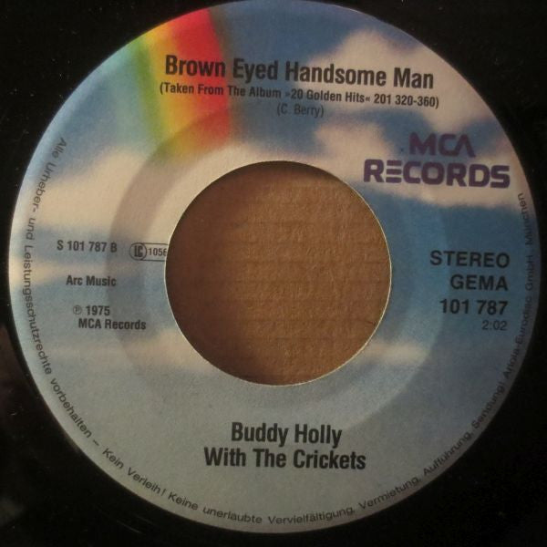 Buddy Holly : Peggy Sue / Brown Eyed Handsome Man (7", Single)