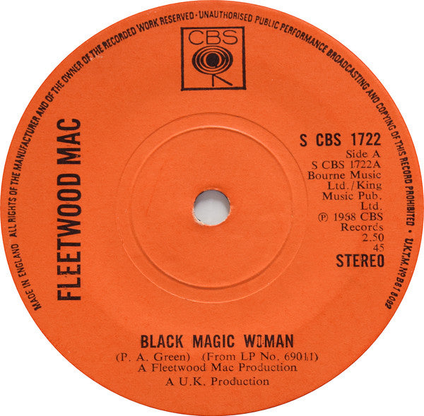 Fleetwood Mac : Black Magic Woman (7", Single, RE, Sol)
