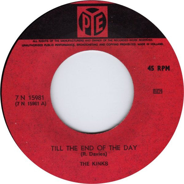 The Kinks : Till The End Of The Day (7", Single, Vio)