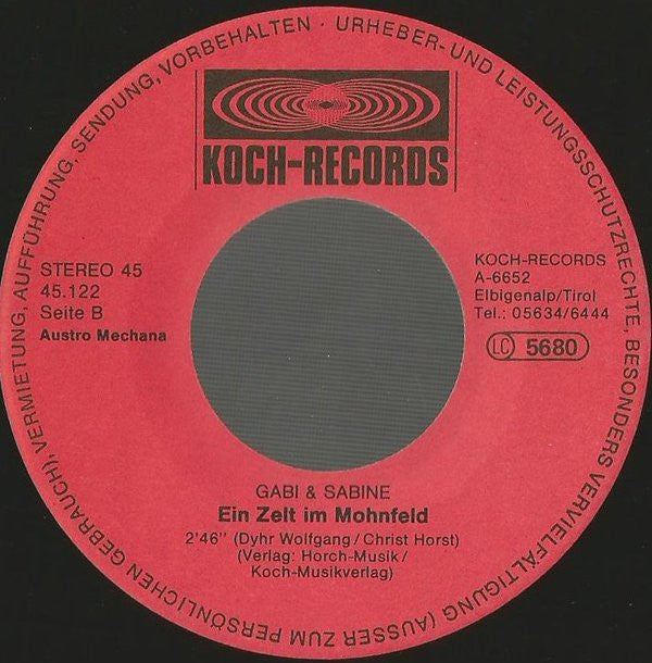 Gabi & Sabine : Am Liebsten Hör Ich Volksmusik (7", Single)
