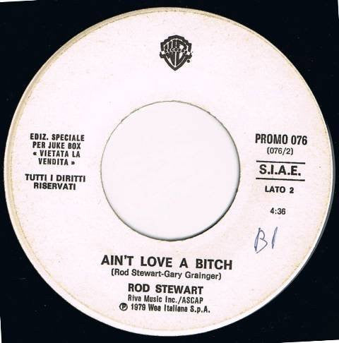 Neil Young / Rod Stewart : Comes A Time / Ain't Love A Bitch (7", Single, Jukebox, Promo)