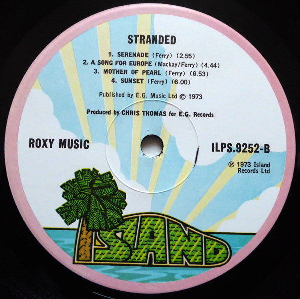 Roxy Music : Stranded (LP, Album, Gat)