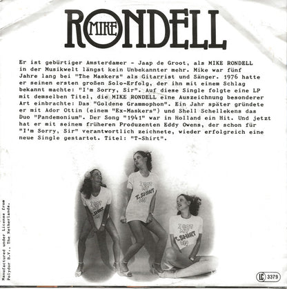 Mike Rondell : T-Shirt (7", Single)
