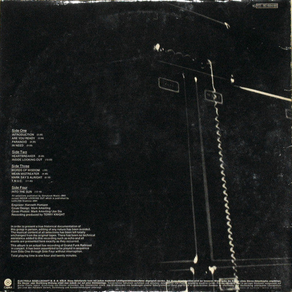 Grand Funk* : Live Album (2xLP, Album, RE)