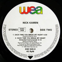 Nick Kamen : Each Time You Break My Heart (12")