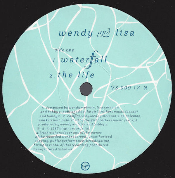 Wendy And Lisa* : Waterfall (12", Single)